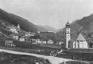 Disentis, General View by Swiss Photographer