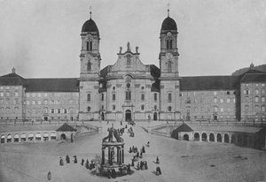 Einsiedeln, Facade of the Monastery by Swiss Photographer