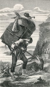 A Mountain Porter by Swiss School