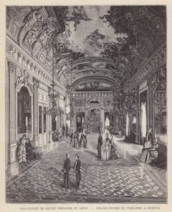 The Foyer in the New Theater in Geneva by Swiss School