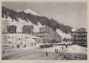 Davos in the Snow by Swiss School