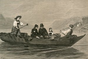 Mourners crossing the Lake of Brienz