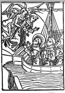 The legend of Saint Brendan (Brandan), hero and Irish saint of the 6th century. Saint Brandan