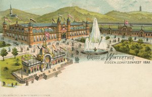The shooting festival of 1895 in Winterthur, Switzerland