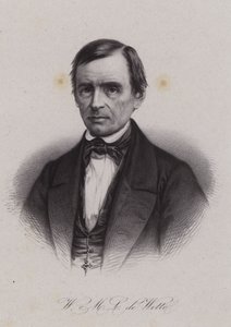 Wilhelm Martin Leberecht de Wette, German born Swiss theologian and biblical scholar by Swiss School