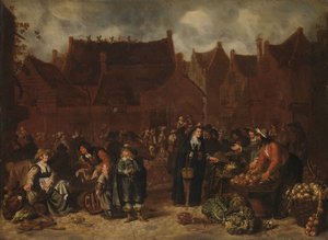 Vegetable Market by Sybrand van Beest
