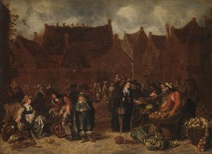 Vegetable Market by Sybrandt van Beest