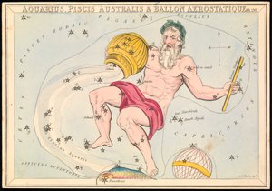 Aquarius, Pisces Australis and Ballon Aerostatique, c.1825