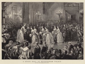 A State Ball at Buckingham Palace by Sydney Prior Hall
