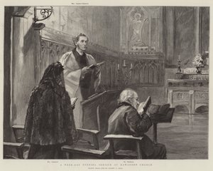 A Week-Day Evening Service at Hawarden Church