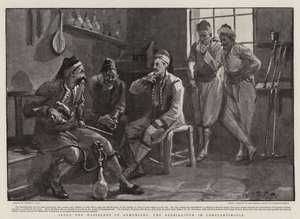 After the Massacres of Armenians, the Bashibazouk in Constantinople by Sydney Prior Hall