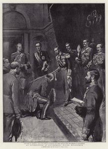An Investiture at Government House, Melbourne by Sydney Prior Hall