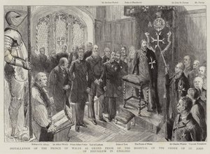 Installation of the Prince of Wales as Grand Prior of the Hospital of the Order of St John of Jerusalem in England