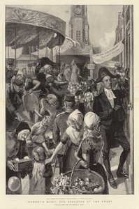 Memento Mori, the Skeleton at the Feast by Sydney Prior Hall