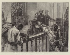 The Amir of Afghanistan Condemning to Death Hazara Prisoners of War by Sydney Prior Hall