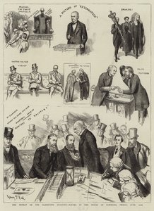 The Defeat of the Gladstone Ministry, Scenes in the House of Commons, Friday, 12th June by Sydney Prior Hall