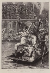 The Eights at Oxford, the Return of the Boat which bumped by Sydney Prior Hall