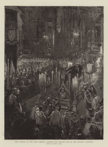 The Funeral of the Late Cardinal Manning, the Requiem Mass in the Oratory, Brompton by Sydney Prior Hall