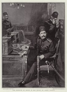 The Khedive of Egypt in His Study at Abdin Palace by Sydney Prior Hall