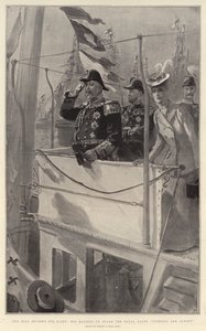 The King Reviews His Fleet, His Majesty on Board the Royal Yacht Victoria and Albert