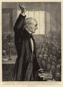The Mid-Lothian Campaign of 1892, Mr Gladstone addressing the Meeting in the Music Hall, Edinburgh, on 30 June