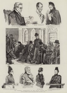 The Parnell Commission at the Royal Courts of Justice by Sydney Prior Hall