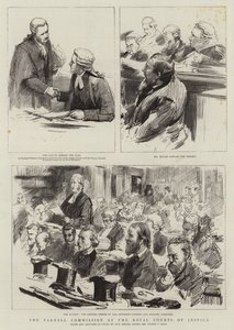 The Parnell Commission at the Royal Courts of Justice by Sydney Prior Hall