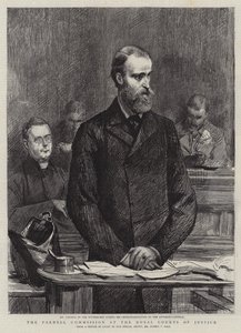 The Parnell Commission at the Royal Courts of Justice by Sydney Prior Hall