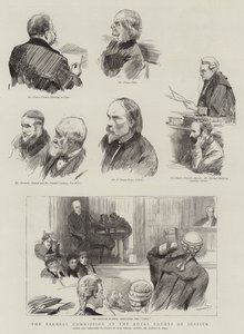 The Parnell Commission at the Royal Courts of Justice by Sydney Prior Hall
