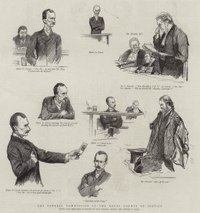 The Parnell Commission at the Royal Courts of Justice by Sydney Prior Hall