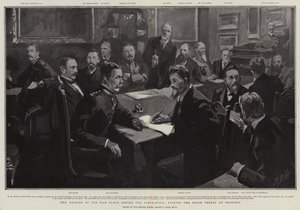 The Passing of the War Cloud before the Coronation, signing the Peace Treaty at Pretoria