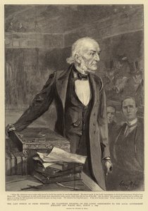 The Last Speech as Prime Minister, Mr. Gladstone Speaking on the Lords