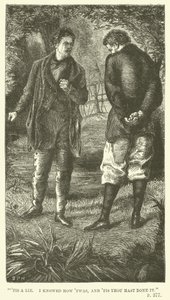 Illustration for Tom Brown at Oxford by Thomas Hughes by Sydney Prior after Hall