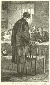 Illustration for Tom Brown at Oxford by Thomas Hughes by Sydney Prior after Hall