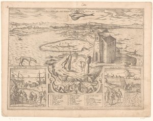 View of the Peninsula of Cádiz by Symon Novelanus (possibly)