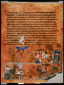 Jacob, Ordered by God, Removing the Idols (miniature) by Syrian School