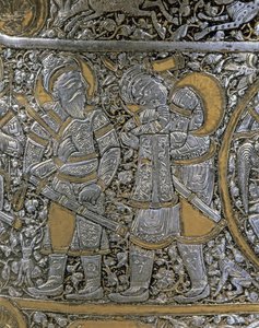 Mameluke Knights: Detail of a Silver Vase, Syria