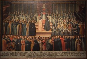 The Betrothal in Absentia of Marina Mniszech and False Demetrius in Krakow on 12 November 1605 by Szymon Boguszowicz