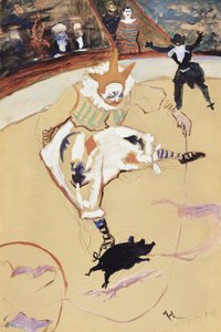 At the Circus Fernando Medrano with a Piglet (ca. 1889)