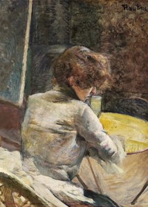 Waiting (ca. 1887) by TOULOUSE LAUTREC