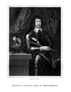 Spencer Compton, 2nd Earl of Northampton, Royalist soldier by T. A. Dean