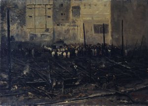 The Charity Bazaar after the Fire of June 4 by T. Bianco