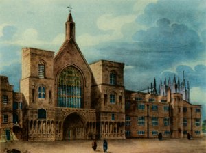 New Palace Yard and Entrance to Westminster Hall by T. Coney