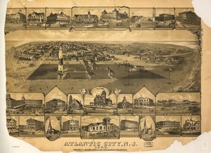 Atlantic City, N.J. 1880 by T. J. Shepherd Landis