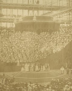 Queen Victoria Presiding at the Reopening of the Reconstructed Crystal Palace at Sydenham by T. R. Williams