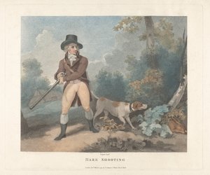 Set of four: 1. Hare Shooting