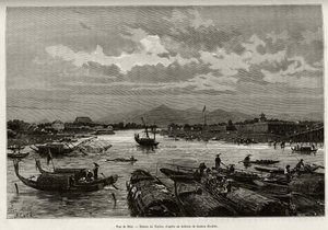 View of Hue (Vietnam), with description of navigation on the Song Huong River and Thien Mu Pagoda by T Taylor