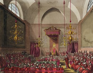 House of Lords by T. and Pugin A.C. Rowlandson