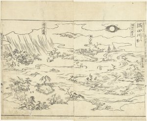 Eight Views of the Sumida River (Ehon Kojidan) by Tachibana Morikuni