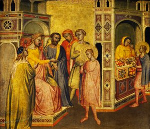 St Eligius before King Clothar